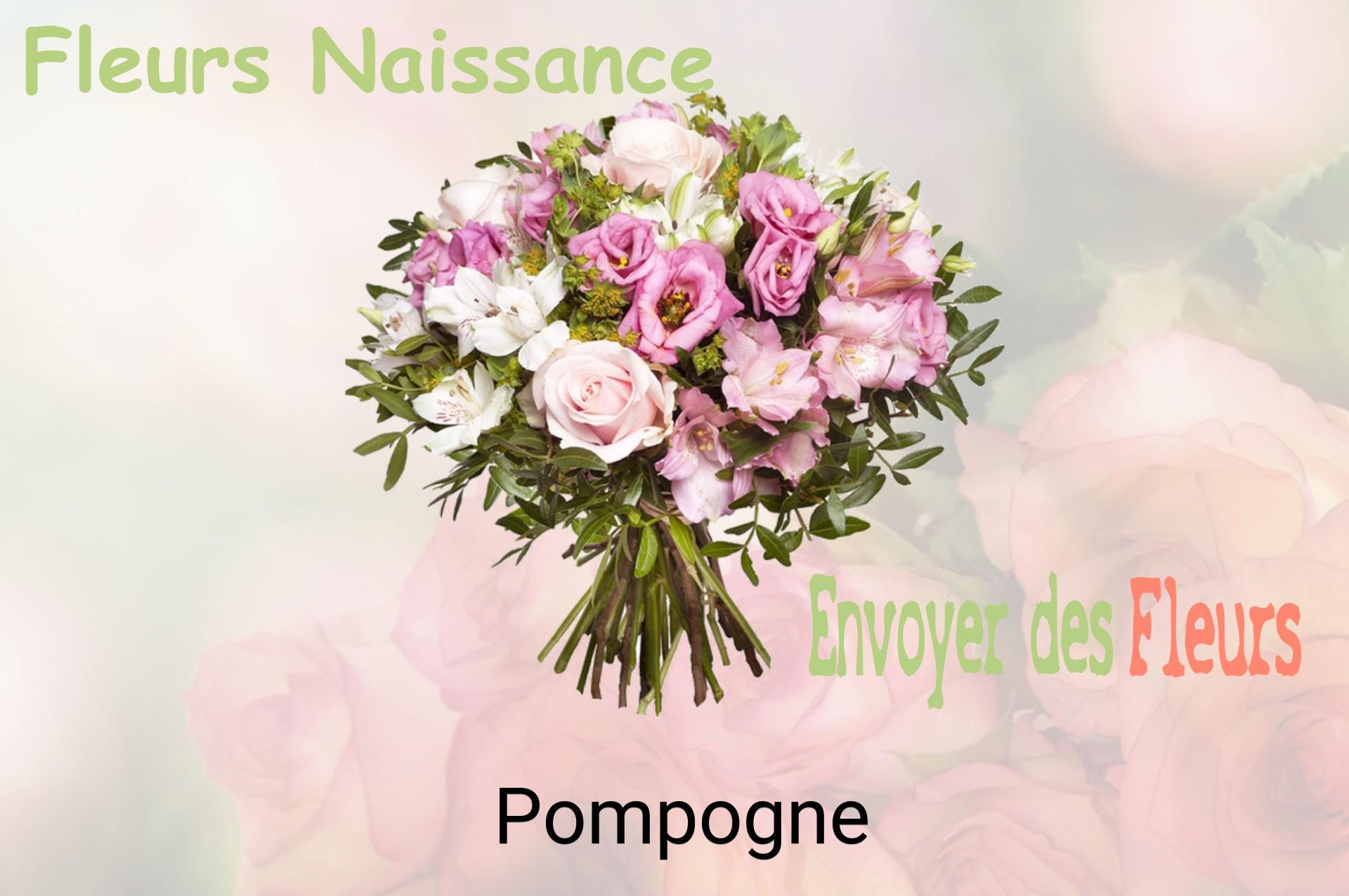 Bouquet de fleurs de naissance livré à Pompogne